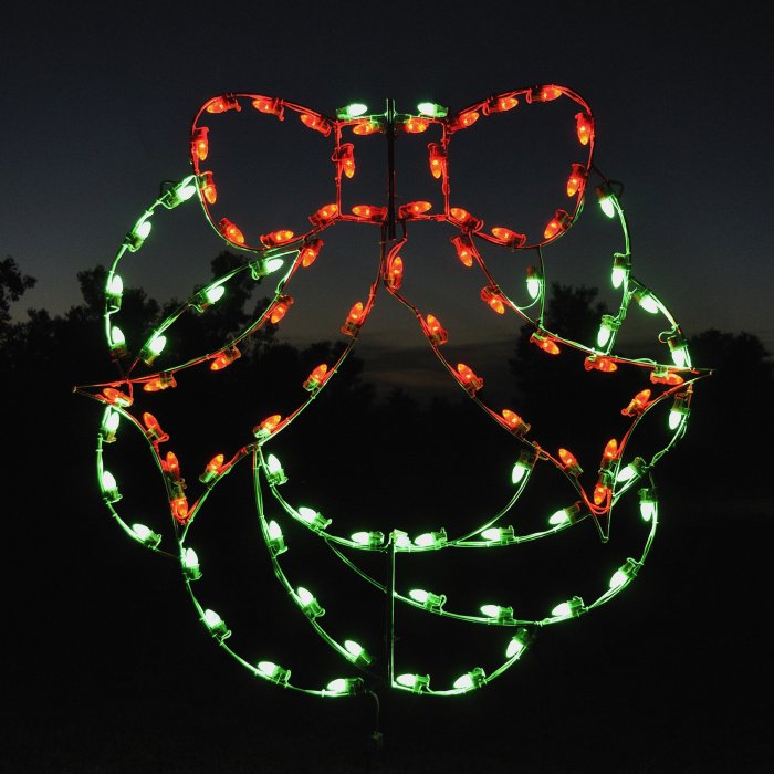 Christmas light outdoor wreath displays led amazing large lighted holiday lights signs display buy collection lighting c7 ft here stylemotivation